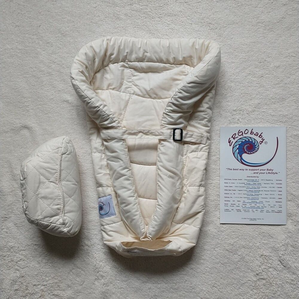 New Ergo Baby Infant Insert Natural
